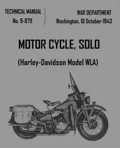 «Motorcycle, Solo (Harley-Davidson Model WLA)» by United States. War Department