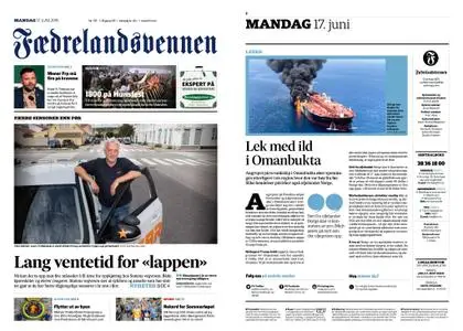 Fædrelandsvennen – 17. juni 2019