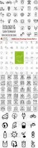Vectors - Different Ecology Icons Set 4