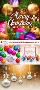 Vectors - Christmas Balls Backgrounds Set 8