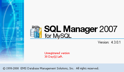 EMS SQL Manager 2007 for MySQL v4.321