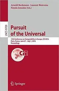 Pursuit of the Universal: 12th Conference on Computability in Europe