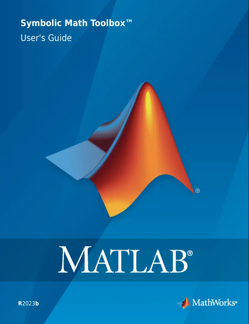 MATLAB Symbolic Math Toolbox User’s Guide / AvaxHome