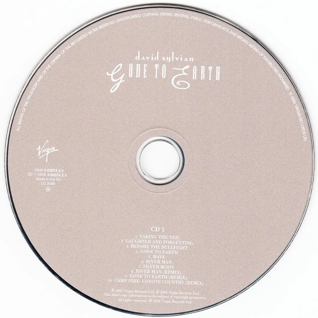 David Sylvian - Gone To Earth (1986) [2CDs] {2006 Virgin Remaster ...