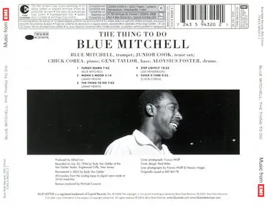 Blue Mitchell - The Thing To Do (1964) (ft. Chick Corea) {2004 BN Rudy Van Gelder Remaster}
