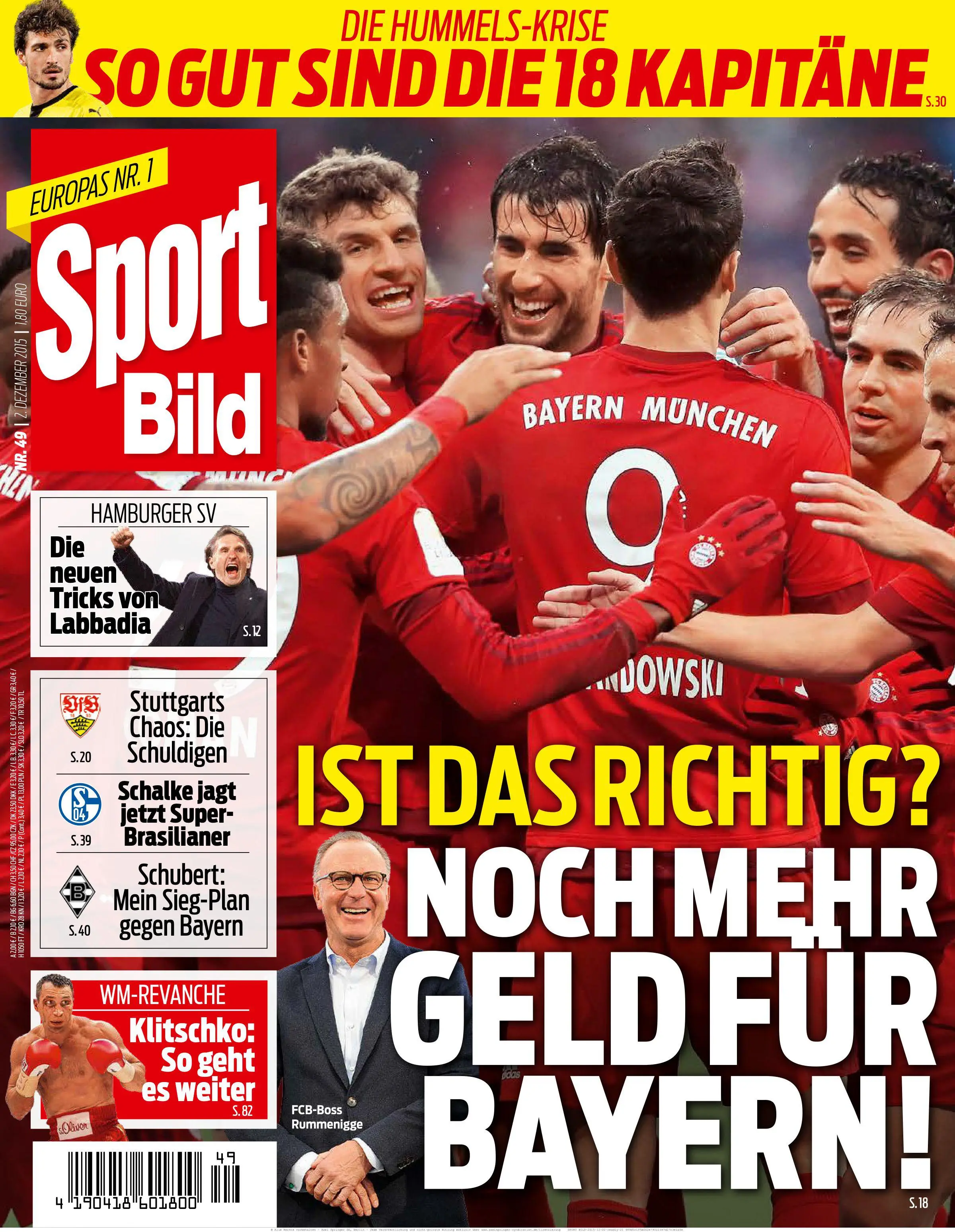 Sport Bild – 02. Dezember 2015