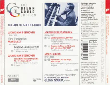 Glenn Gould - Bach, Beehoven, Haydn [Sony Classical SXK 52 694] {Europe 1992}