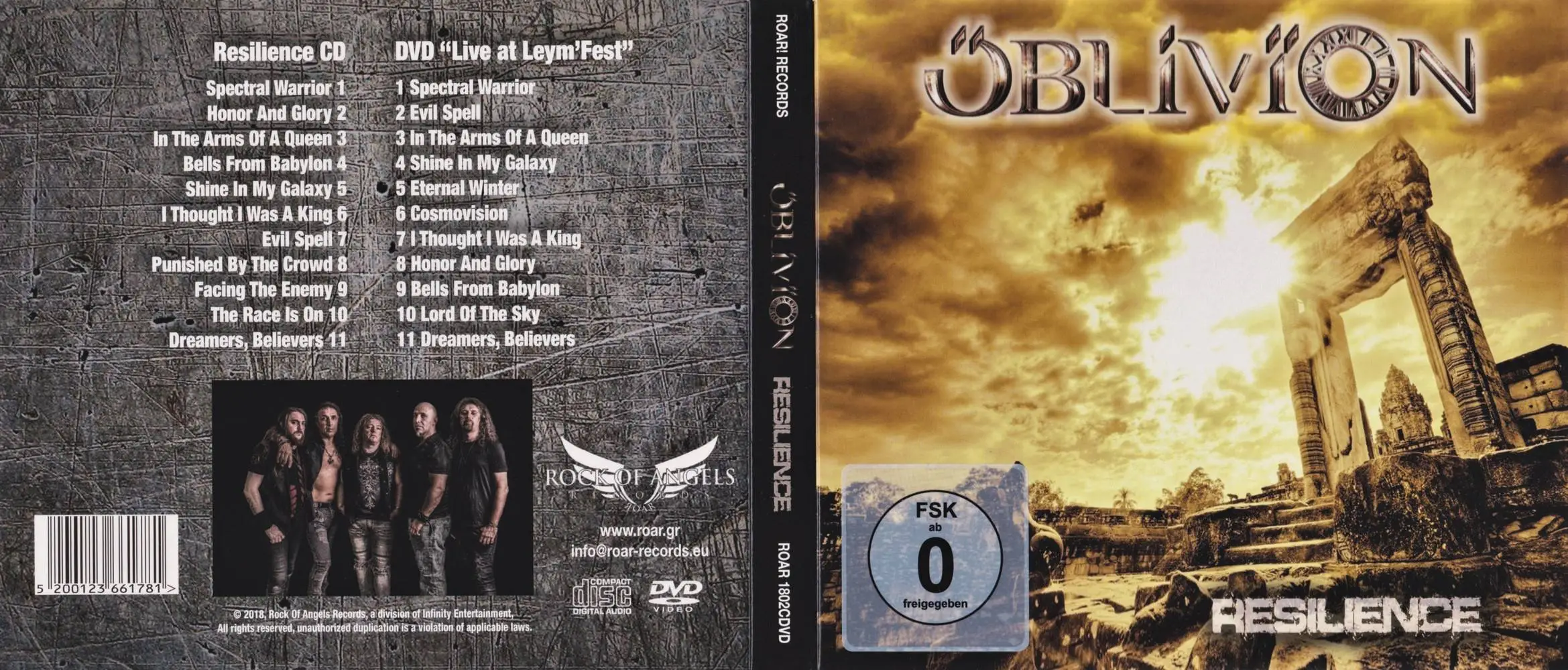 Öblivïon (Oblivion) - Resilience (2018) CD + DVD