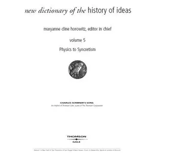 New Dictionary Of The History Of Ideas Vol 5  