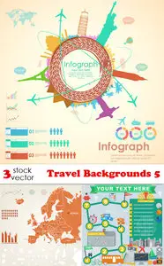 Vectors - Travel Backgrounds 5