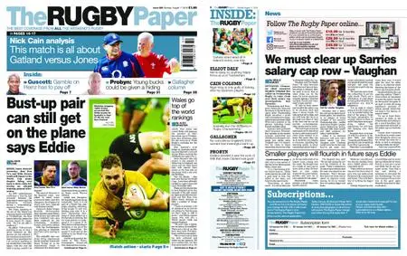 The Rugby Paper – August 11, 2019