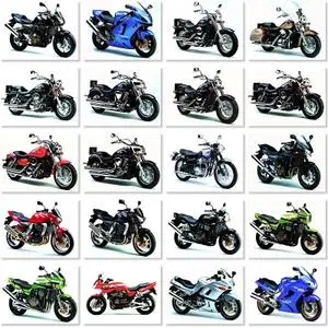 Kawasaki Bikes in White Background Wallpapers