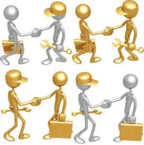 Silver and gold  3d people