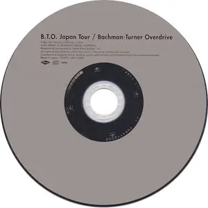 Bachman-Turner Overdrive - B.T.O Japan Tour (1977) [2013, SHM-CD, Universal Music Japan]