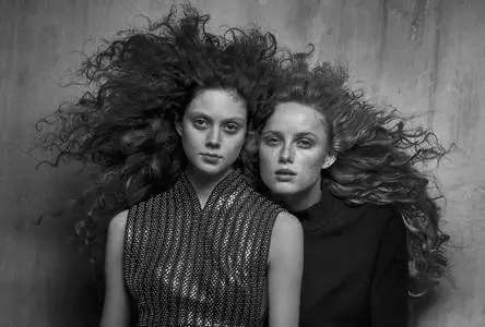 Rianne van Rompaey and Natalie Westling by Peter Lindbergh for Vogue Italia September 2017