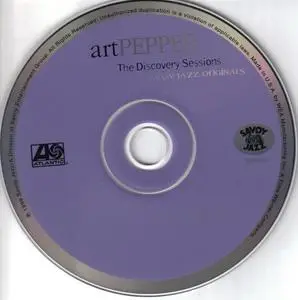 Art Pepper - The Discovery Sessions (1952) {Savoy Jazz 92846-2 rel 1999}