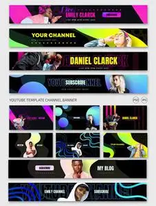 Youtube Channel Banners PSD Templates