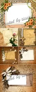 Stock Photo - Vintage Paper Frameworks
