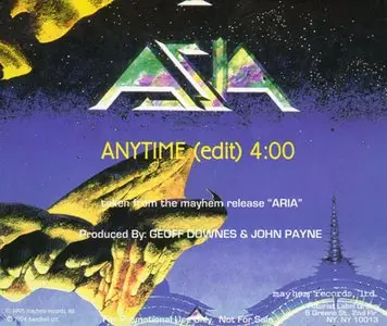 Asia - Anytime (edit) (1995) [Promo CD Single]