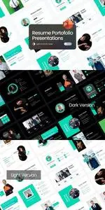 Profile Resume Portofolio PowerPoint Template