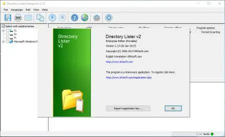 Directory Lister Pro 2.27.0.852/851 Enterprise Edition (x86/x64) Multilingual + Portable