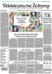 Süddeutsche Zeitung vom Mittwoch/Donnerstag, 31./01. Dezember/Januar 2014/15