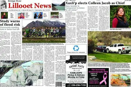 Bridge River Lillooet News – April 18, 2018