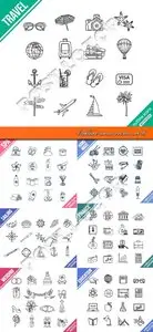 Outline icons vector set 16