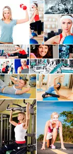Stock Photo - Sporty Girls