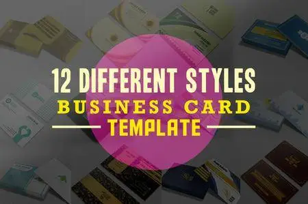 CreativeMarket - 12 Different styles Business Card