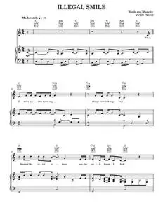 Illegal smile - John Prine (Piano-Vocal-Guitar)
