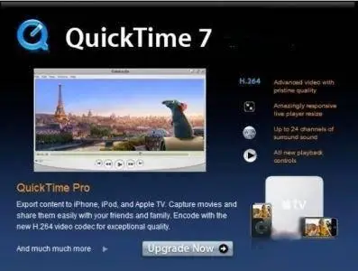 QuickTime 7.4.1.14 for Windows XP / Vista