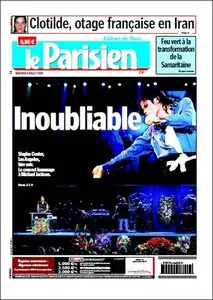 Le Parisien, Mercredi 08 Juillet 2009.
