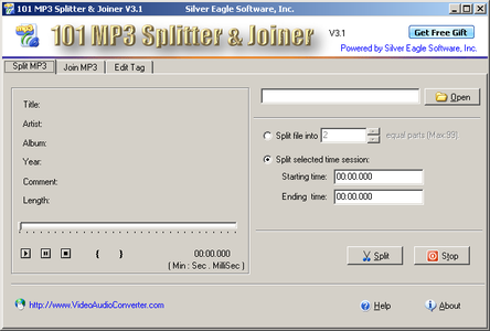 101 MP3 Splitter & Joiner 3.1