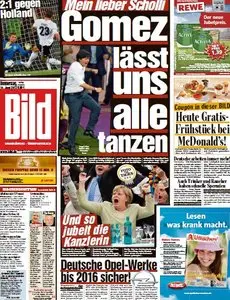 Bild Zeitung vom 14. Juni 2012