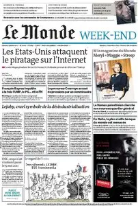 Le Monde et Suppléments (+ Magazine du Monde) du 21 Janvier 2012
