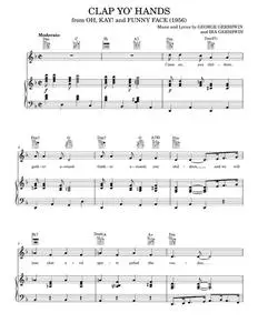 Clap Yo' Hands - Fred Astaire & Kay Thompson, George Gershwin, George and Ira Gershwin, Ira Gershwin (Piano-Vocal-Guitar