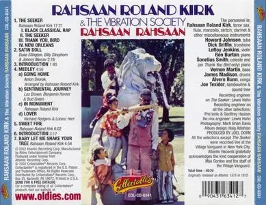 Rahsaan Roland Kirk - Rahsaan Rahsaan (1969) {Collectables}