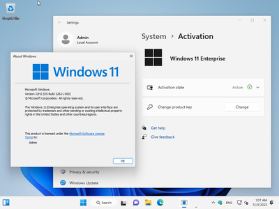 Windows 11 Enterprise 22H2 Build 22621.900 (No TPM Required) Preactivated Multilingual