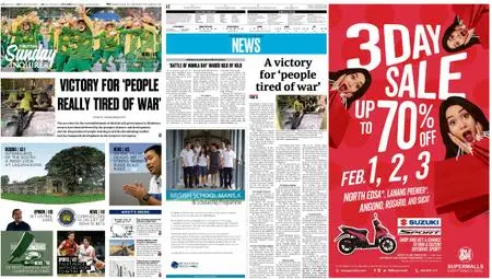 Philippine Daily Inquirer – January 27, 2019