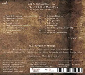 La Compagnia del Madrigale - Monteverdi: Il pianto della Madonna (2016)