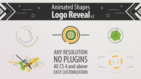 Shape Animation Logo Reveal v2 - Project for After Effects (Videohive)