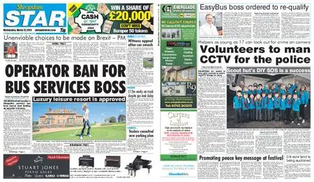 Shropshire Star Shrewsbury Edition – March 13, 2019