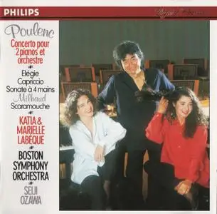 Katia & Marielle Labèque, Boston Symphony Orchestra, Seiji Ozawa - Poulenc: Concerto for 2 Pianos and Orchestra (1991)