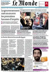 Le Monde et Supplément Economique du Mardi 26 Juin 2012