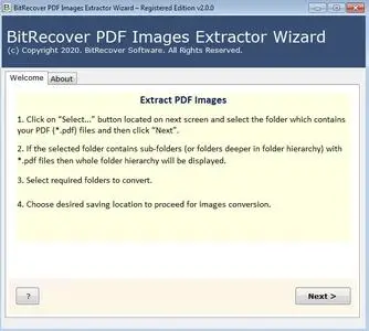 BitRecover PDF Image Extractor Wizard 2.0