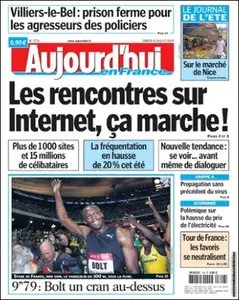 Aujourd'hui en France, du Samedi 18 Juillet 2009.