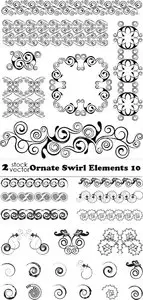 Vectors - Ornate Swirl Elements 10