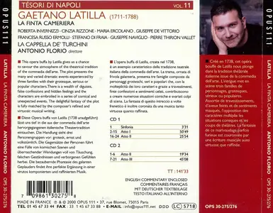 Antonio Florio, Cappella de’ Turchini - Gaetano Latilla: La Finta cameriera (2000)