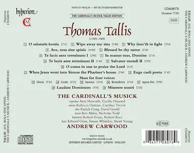 Cardinall's Musick & Andrew Carwood - Tallis: Ave, rosa sine spinis (2015) [Official Digital Download 24/44.1]